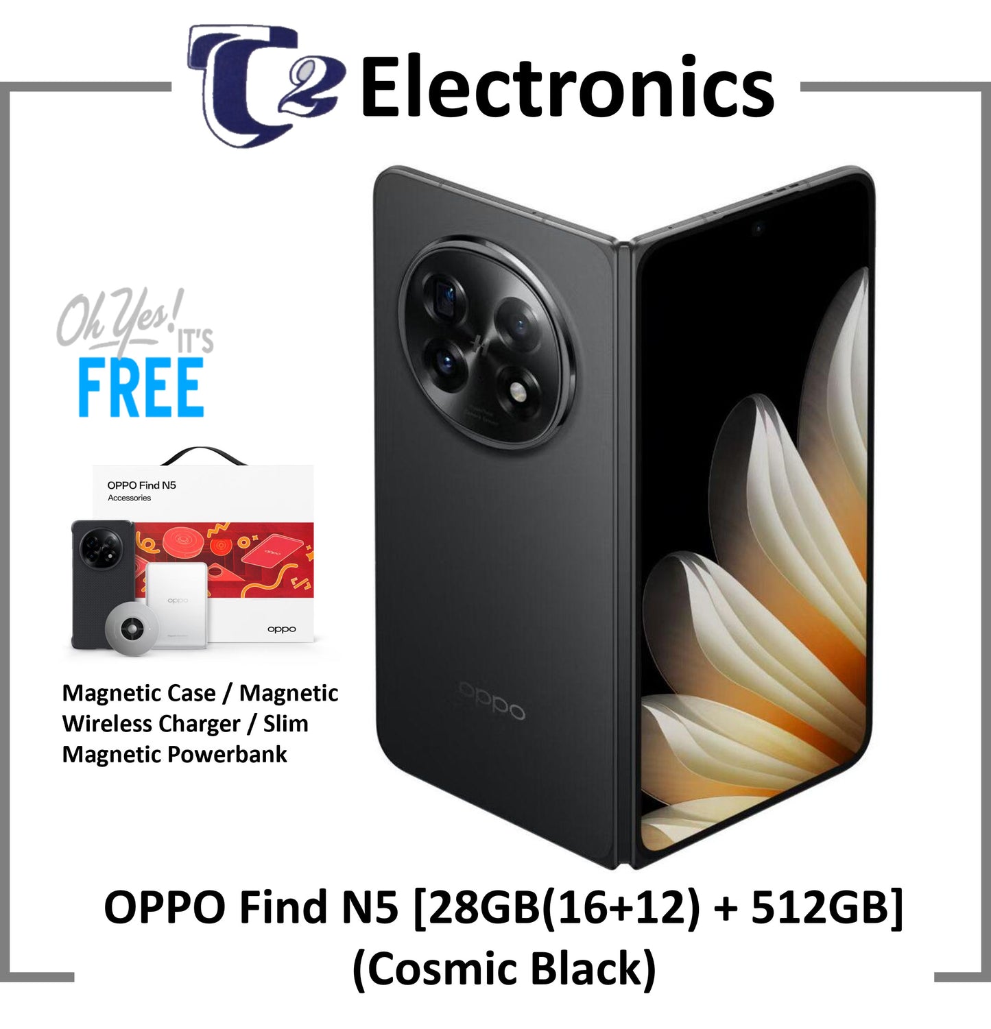 OPPO FIND N5 28GB (16GB+12GB Ram Expansion) + 512GB