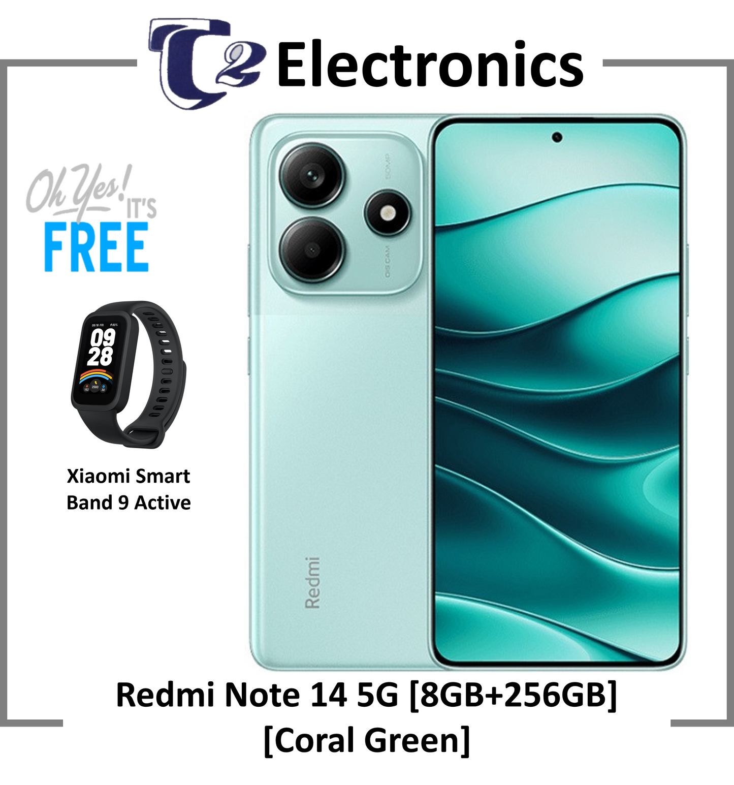 Xiaomi Redmi Note 14 5G Smartphone | 8GB + 256GB | 108MP AI Camera | MediaTek Dimensity 7025-Ultra | 20Hz eye care display | 1Year Local Xiaomi Warranty