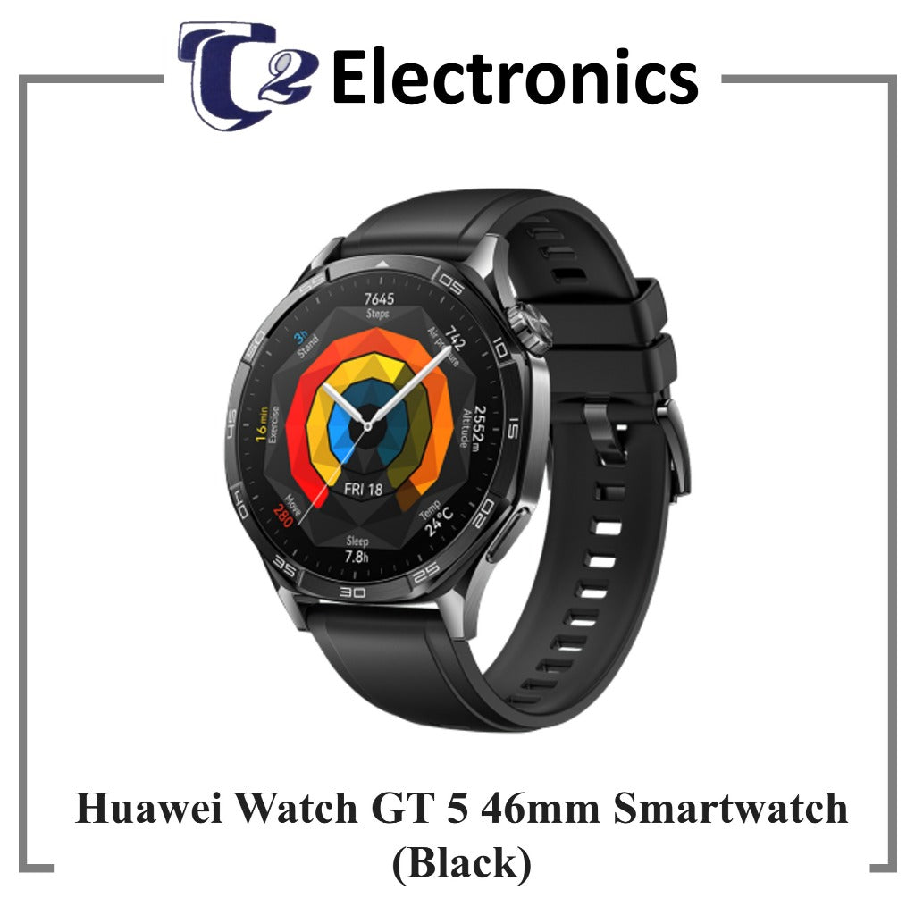 Huawei Watch GT 5 46mm Smartwatch | All-New Running and Cycling Experience | Sharp-Edged Design
