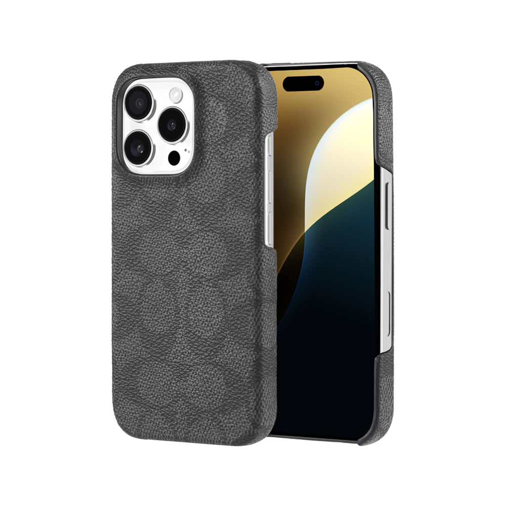 Coach Slim Wrap Signature Canvas Charcoal/Tan for iPhone 16 Pro 16 Pro Max