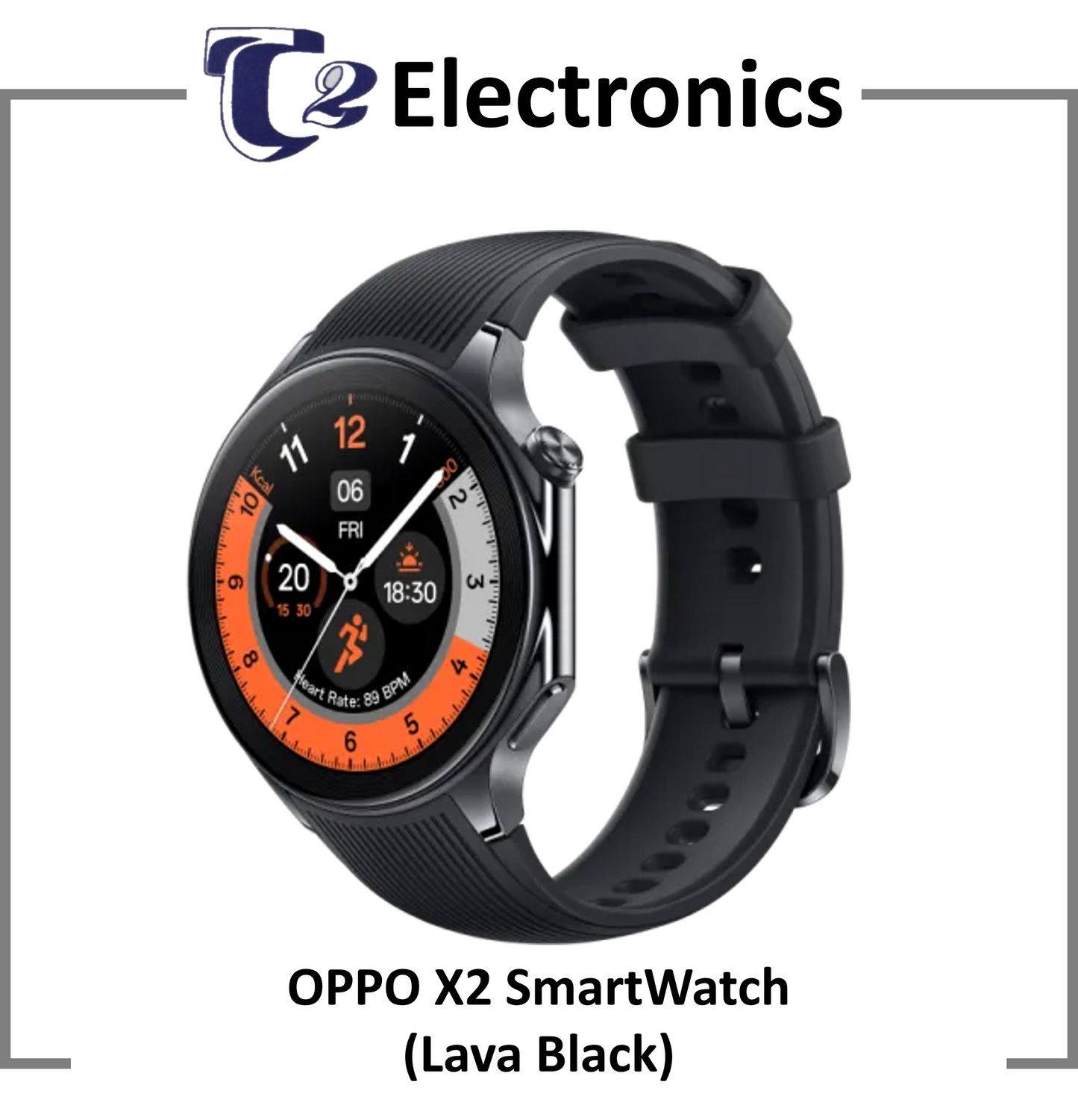 OPPO Watch X2 / Up to 120 Hours in Smart Mode / Upgraded Dual-Frequency GPS / Titanium Bezel / 1 Year Local Warranty