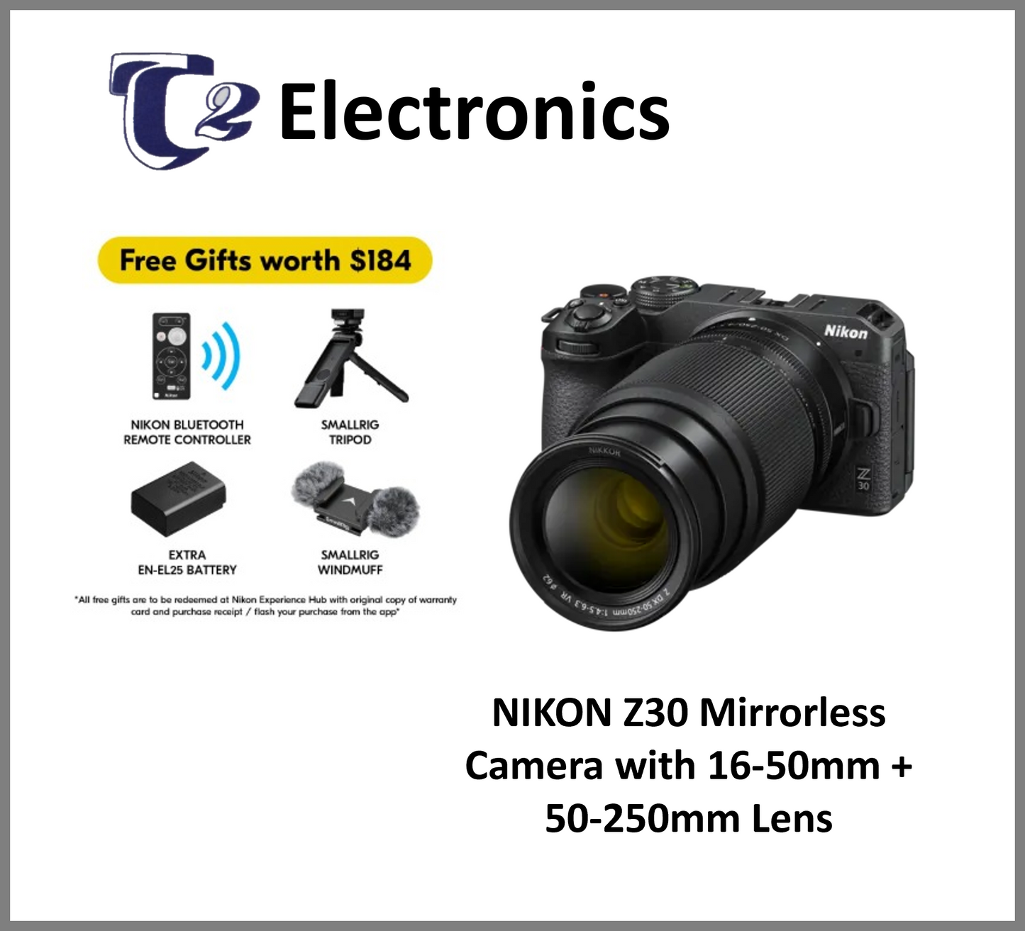 Nikon Z30 Mirrorless Camera 16-50mm + 50-250mm Lens | Nikon Singapore Warranty
