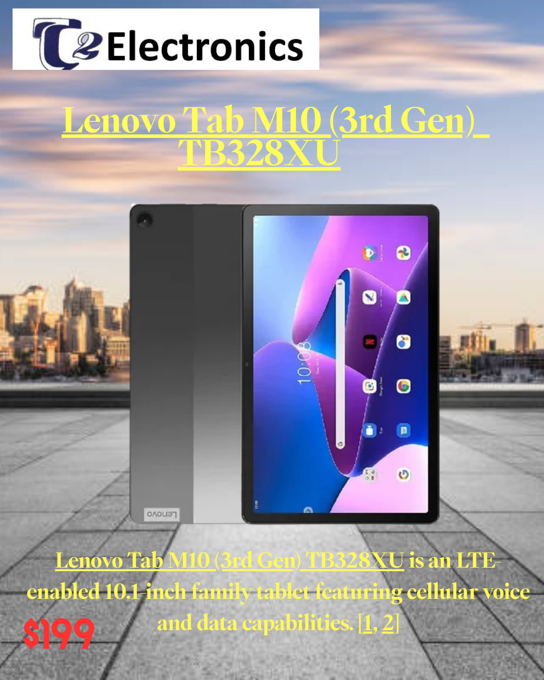 Lenovo Tab M10 (3rd Gen) TB328XU