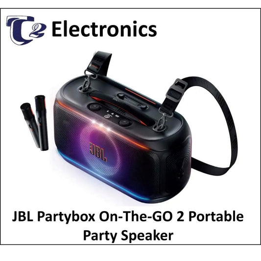 JBL Partybox ON-THE-GO 2 Portable Party Speaker with Wireless Digital Mic 100W