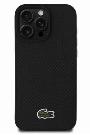 LACOSTE ★ HARD PIQUE MAGSAFE CASE iPhone 16 Pro/Pro Max Lacoste PU Iconic Petit Pique Woven Logo Hard Magnetic Case