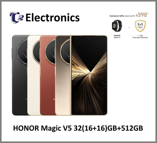 HONOR Magic V5 32(16+16)GB+512GB Fold Smartphone 64MP Periscope Telephoto Camera | Snapdragon 8 Elite App