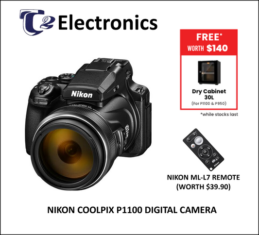 Nikon COOLPIX P1100 Digital Camera | 125x Optical Zoom | Nikon Singapore Warranty