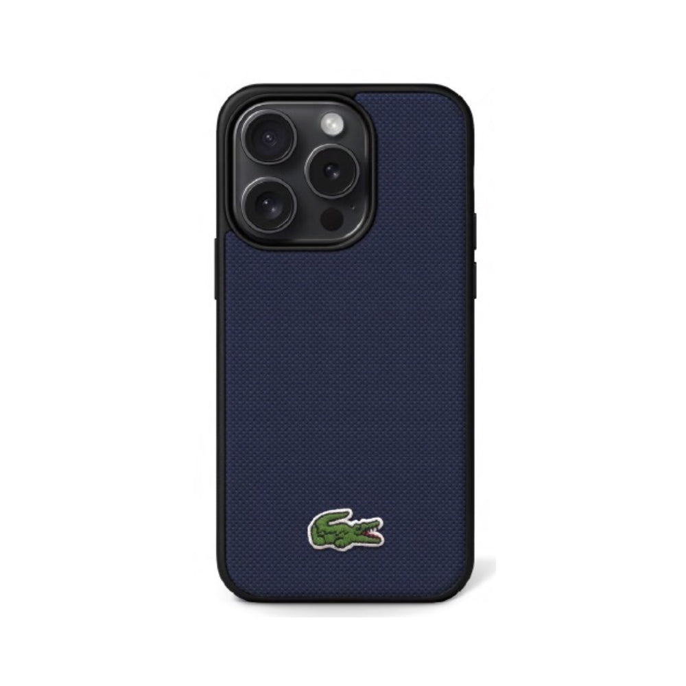 Lacoste PU Iconic Petit Pique Woven Logo Hard Magnetic Case