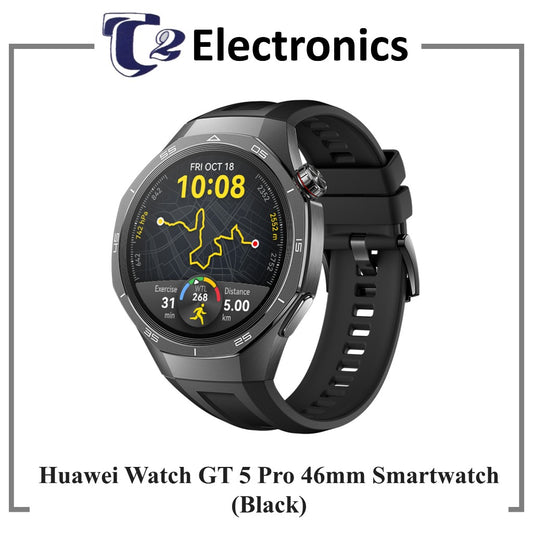 Huawei Watch GT 5 Pro 46mm Smartwatch | All-New Running and Cycling Experience | Sharp-Edged Design