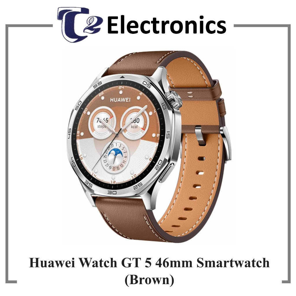 Huawei Watch GT 5 46mm Smartwatch | All-New Running and Cycling Experience | Sharp-Edged Design