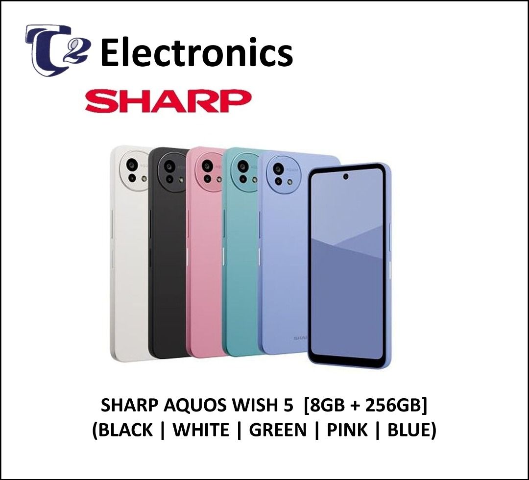 SHARP AQUOS Wish 5 5G Smartphone 8GB | 256GB Android Mobile Phone | 5 Colours Available