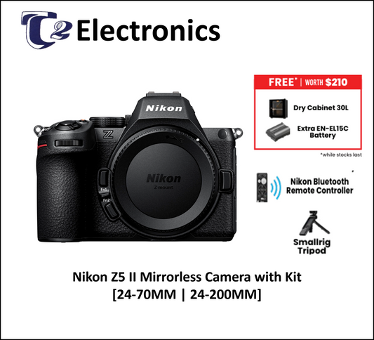 Nikon Z5 II Mirrorless Camera with Kit | 24-70mm Lens | 24-200mm Lens | Nikon Singapore Warranty
